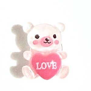 (10 for $16) Teddy Bear Glossy Resin Croc Charm Shoe Charm Disney Croc Charms